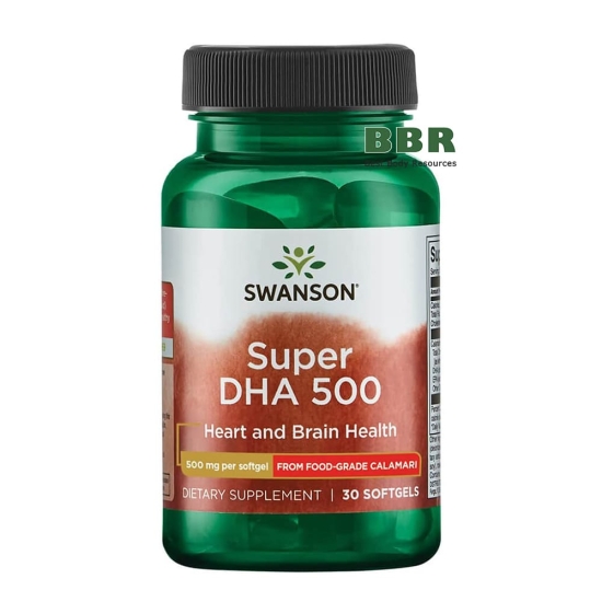 Super DHA 500 30 Softgels, Swanson фото