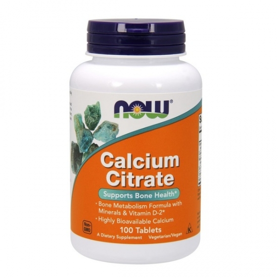 Calcium Citrate 100 Tabs, NOW Foods фото