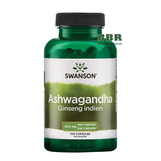 Ashwagandha Extract 450mg 100 Caps, Swanson фото