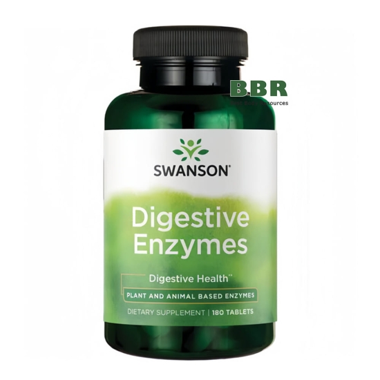Digestive Enzymes 180 Tabs, Swanson фото