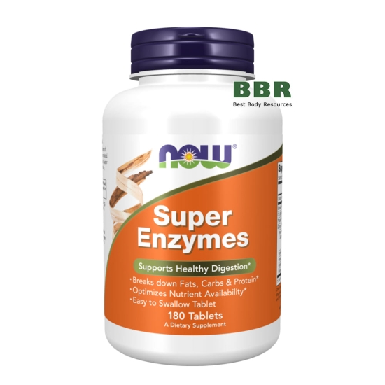 Super Enzymes 180 Tabs, NOW Foods фото