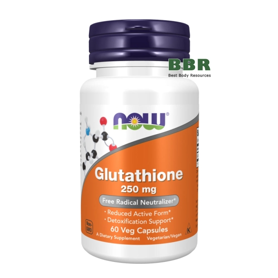 Glutathione 250mg 60 Veg Caps, NOW Foods фото