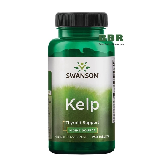 Kelp Iodine Source 225mcg 250 Tabs, Swanson фото