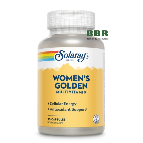 Women`s Golden Multivitamin 90 Caps, Solaray фото
