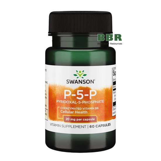 P-5-P 20mg 60 Caps, Swanson фото