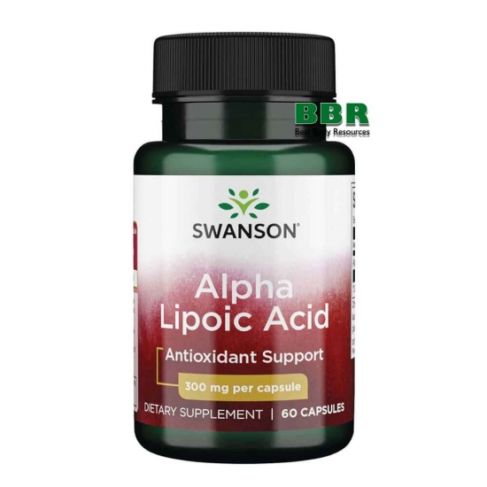 Alpha Lipoic Acid 300mg 60 Caps, Swanson (Caps) фото
