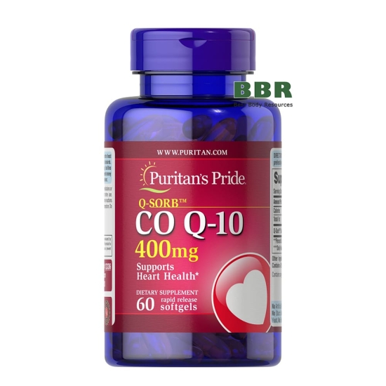 Q-SORB Co Q10 400mg 60 Softgels, Puritans Pride фото