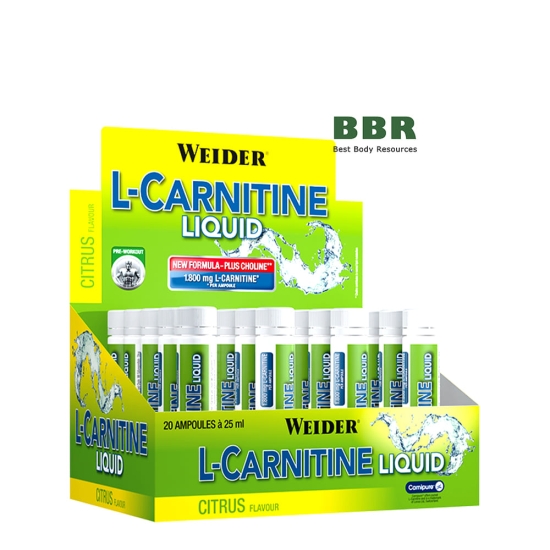L-Carnitine Liquid 25ml, Weider фото