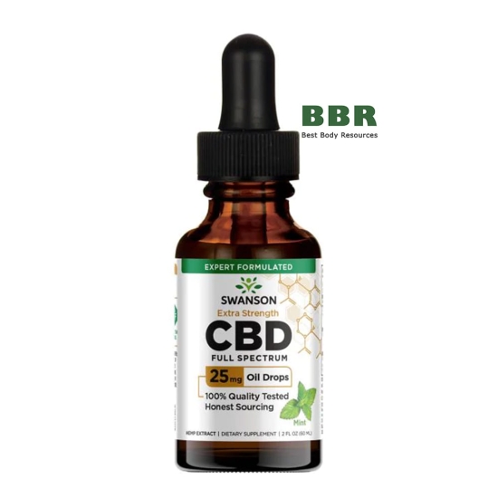 Extra Strength CBD Oil 60ml, Swanson фото
