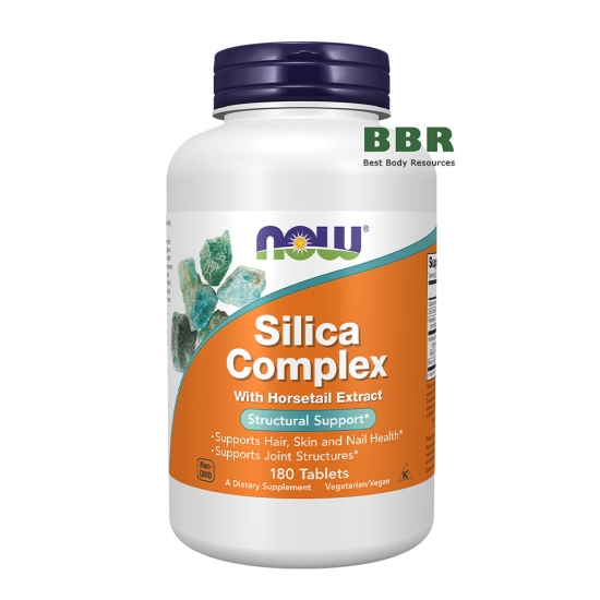 Silica Complex 180 Tabs, NOW Foods фото