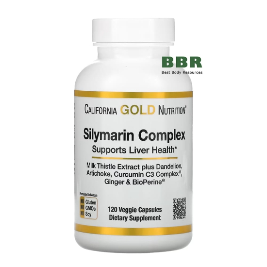 Silymarin Complex 120 Veg Caps, California GOLD Nurition фото