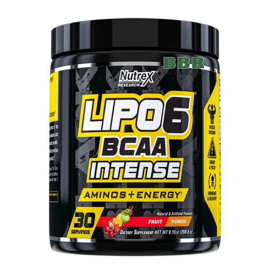 Lipo-6 BCAA Intense Energy 30 Servings, Nutrex фото