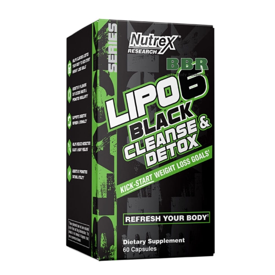 Lipo-6 Black Cleanse and Detox 60 Caps, Nutrex фото