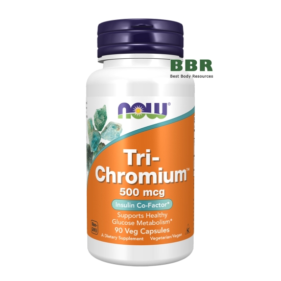 Tri-Chromium 500mcg 90 Veg Caps, NOW Foods фото