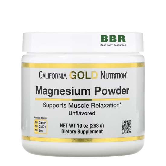 Magnesium Citrate Powder 283g, California GOLD Nutrition фото
