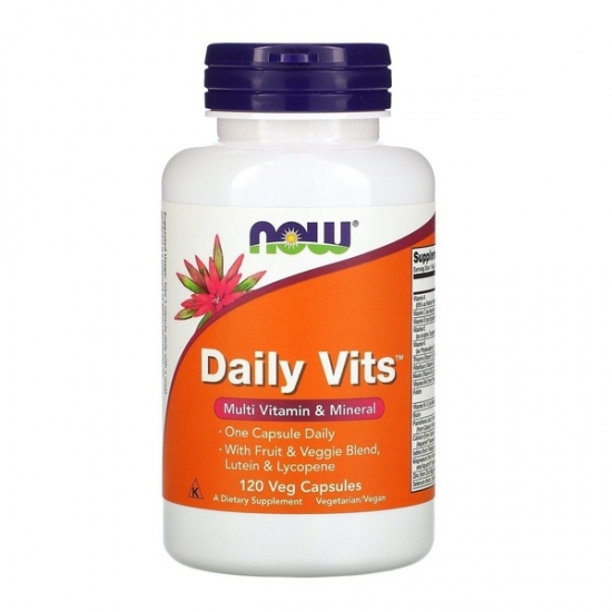 Daily Vits 120 Caps, NOW Foods фото