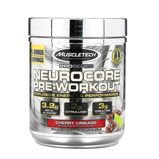 Neurocore Pre-Workout 33 Servings, MuscleTech (Cherry Limeade) картинка Neurocore Pre-Workout 33 Servings, MuscleTech (Cherry Limeade) фото