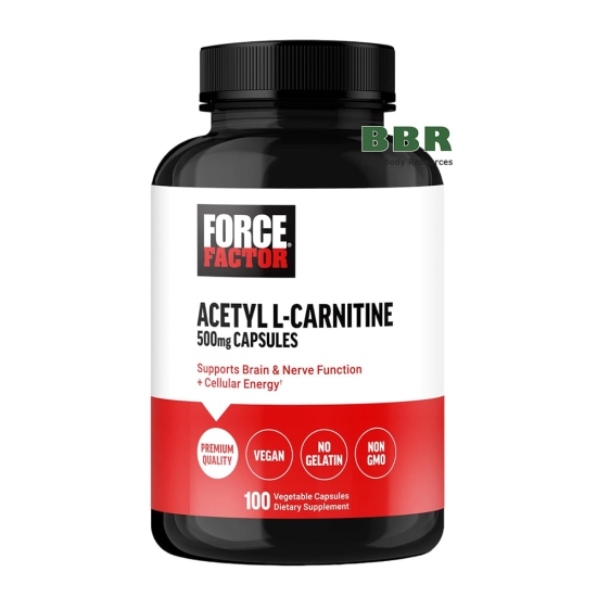 Acetyl L-Carnitine 500mg 100 Veg Caps, Force Factor картинка Acetyl L-Carnitine 500mg 100 Veg Caps, Force Factor фото