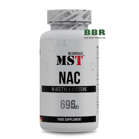 NAC N-Acetyl-L-Cysteine 696mg 60 Caps, MST фото