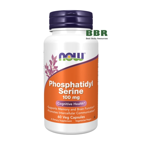 Phosphatidyl Serine 100mg 60 Caps, NOW Foods фото