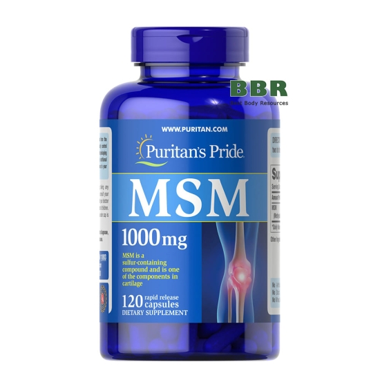 MSM 1000mg 120 Caps, Puritans Puritans картинка MSM 1000mg 120 Caps, Puritans Puritans фото