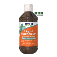 Liquid Magnesium With Trace Minerals 237ml, NOW Foods