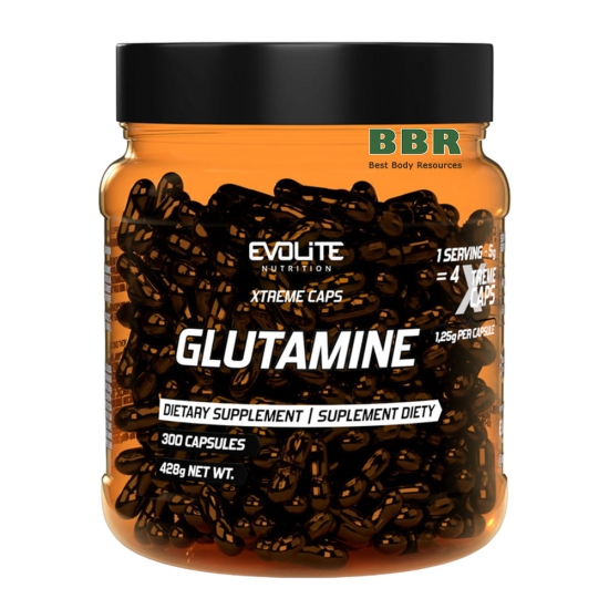 Glutamine 300 Caps, Evolite картинка Glutamine 300 Caps, Evolite фото