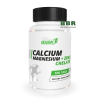 Calcium Magnesium plus Zinc Chelate 100 Tabs, MST Healthy