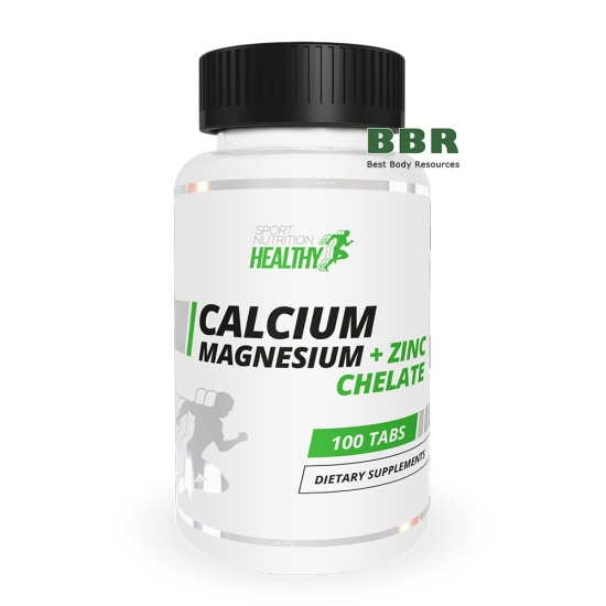 Calcium Magnesium plus Zinc Chelate 100 Tabs, MST Healthy фото