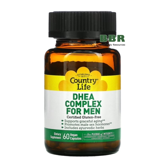 DHEA Complex for Men 60 Caps, Country Life фото