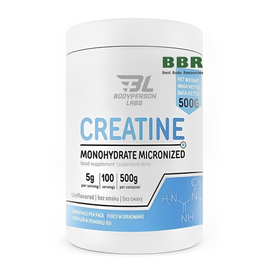 Creatine Monohydrate Micronized 500g, Bodyperson Labs фото