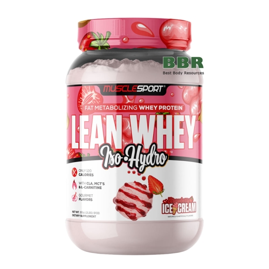 Lean Whey Protein Iso Hydro 910g, MuscleSport фото