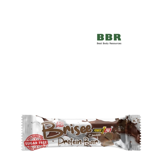 Батончик Brisee Protein Bar Sugar Free 55g, PowerPro фото