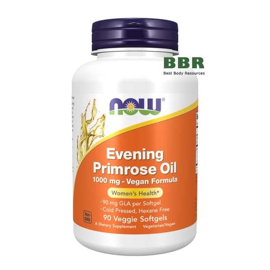 Evening Primrose Oil 1000mg 90 Veg Softgels, NOW Foods фото