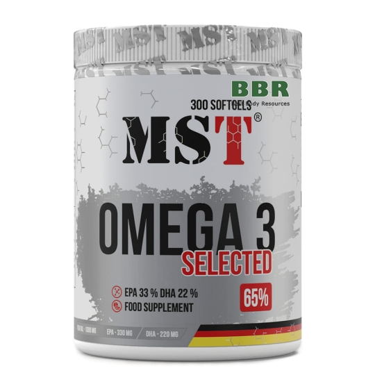 Omega 3 65% Selected 300 Softgels, MST фото