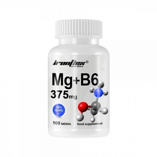 Mg+B6 100 Tabs, IronFlex фото