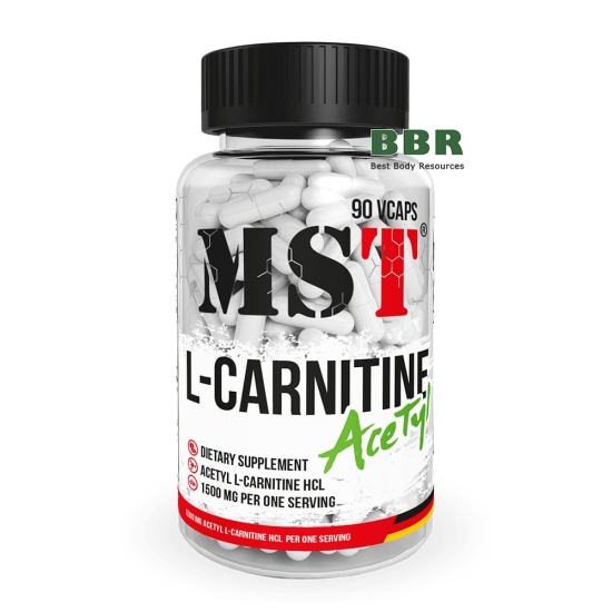 Acetyl L-Carnitine HCL 500mg 90 Caps, MST фото