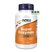 Super Enzymes 90 Tabs, NOW Foods