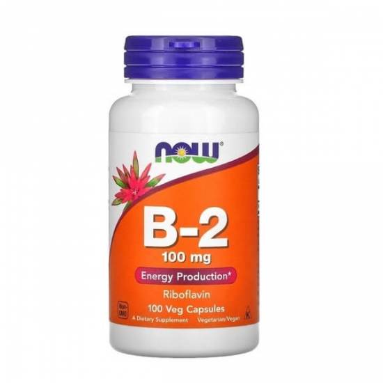 Vitamin B-2 100mg Veg Caps, NOW Foods (Caps) картинка Vitamin B-2 100mg Veg Caps, NOW Foods (Caps) фото