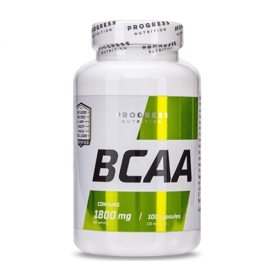 BCAA 1800mg 100 Caps, Progress Nutrition фото
