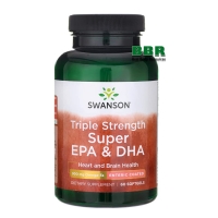 Triple Strength Super EPA & DHA 900mg Omega 3 60 Softgels, Swanson (Softgels)