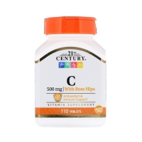 Vitamin C 500mg With Rose Hips 110 Tabs, 21st Century