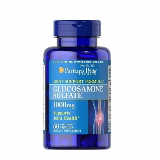 Glucosamine Sulfate 1000mg 60 Caps, Puritans Pride фото