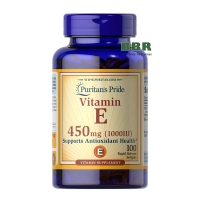Vitamin E 450mg 1000iu 100 Softgels, Puritans Pride