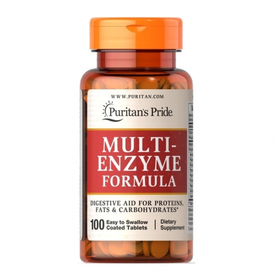 Multi-Enzyme Formula 100 Tabs, Puritans Pride (Tabs) картинка Multi-Enzyme Formula 100 Tabs, Puritans Pride (Tabs) фото