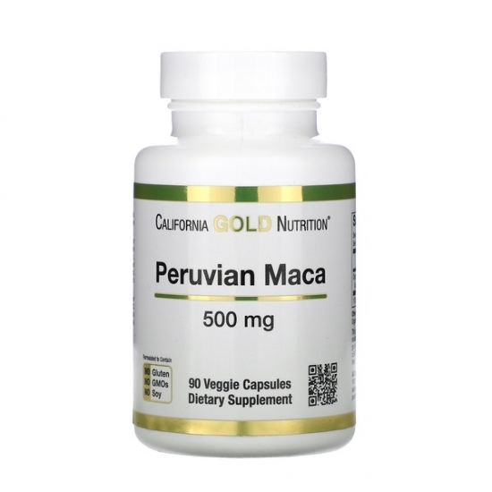 Peruvian Maca 500mg 90 Veg Caps, California GOLD Nutrition фото