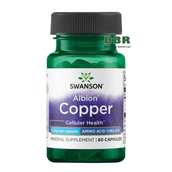 Albion Copper 2mg 60 Caps, Swanson фото