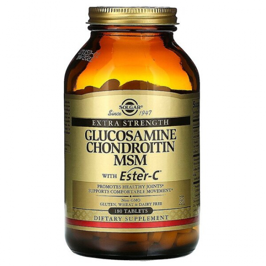 Glucosamine Chondroitin MSM With Ester-C 180 Tabs, Solgar (Tabs) фото