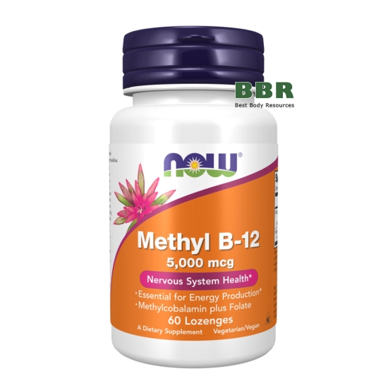 Methyl B-12 5000mcg 60 Tabs, NOW Foods фото