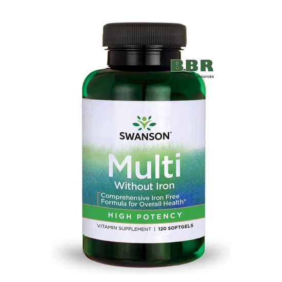 Multi without Iron High Potency 120 Softgels, Swanson фото